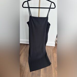 NWOT COS Sleeveless Black Pleated Midi Dress